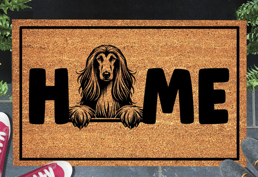 Afghan Hound Doormat #2 - Afghan Hound Welcome Mat - 3 Sizes Available