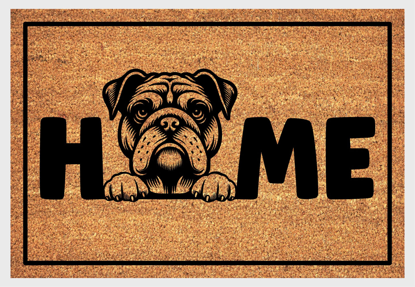 American Bulldog Doormat #2 - American Bulldog Welcome Mat - 3 Sizes Available