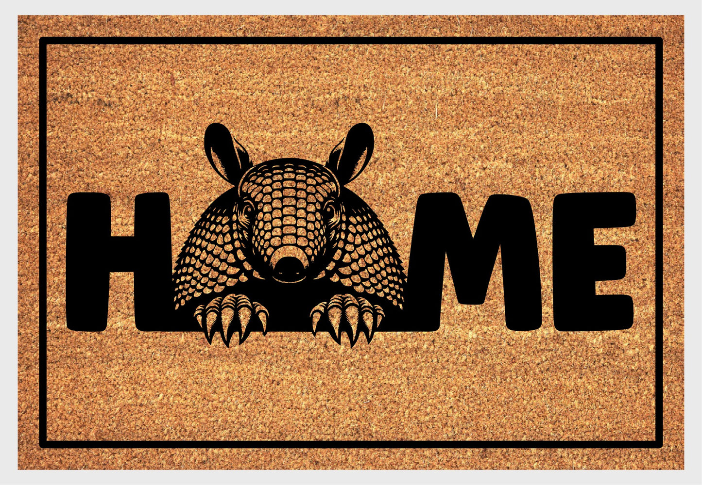 Armadillo Doormat #1 - Armadillo Welcome Mat - 3 Sizes Available