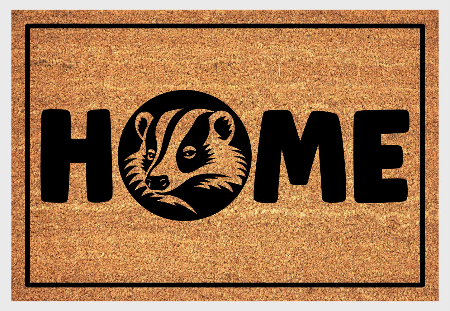Badger Doormat #1 - Badger Welcome Mat - 3 Sizes Available
