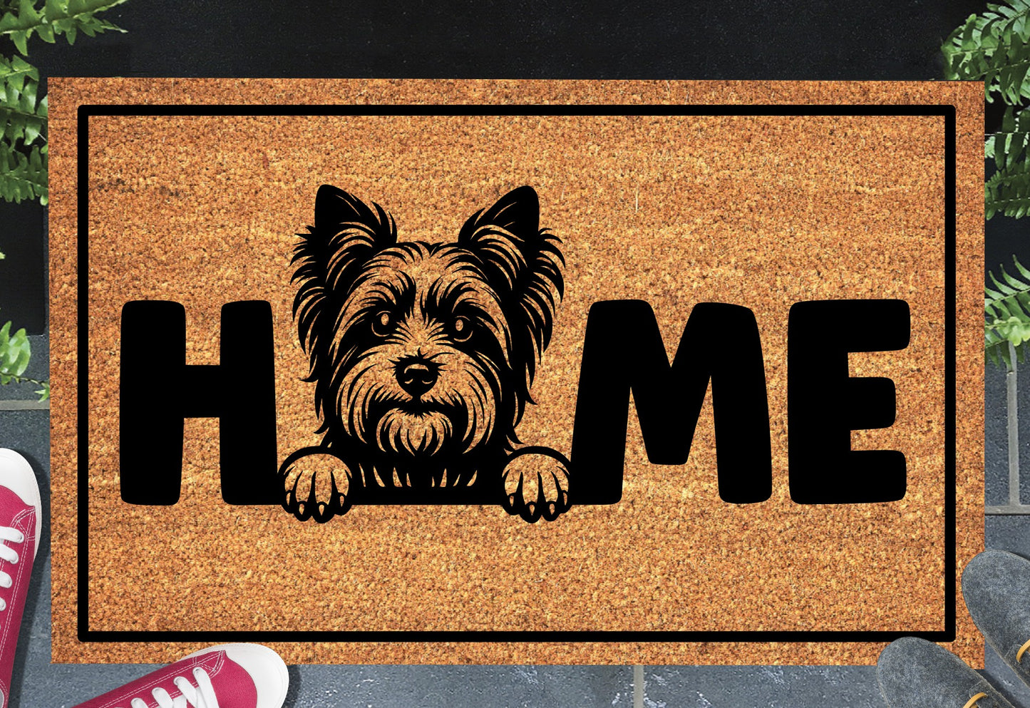 Biewer Terrier Doormat #1 - Biewer Terrier Welcome Mat - 3 Sizes Available