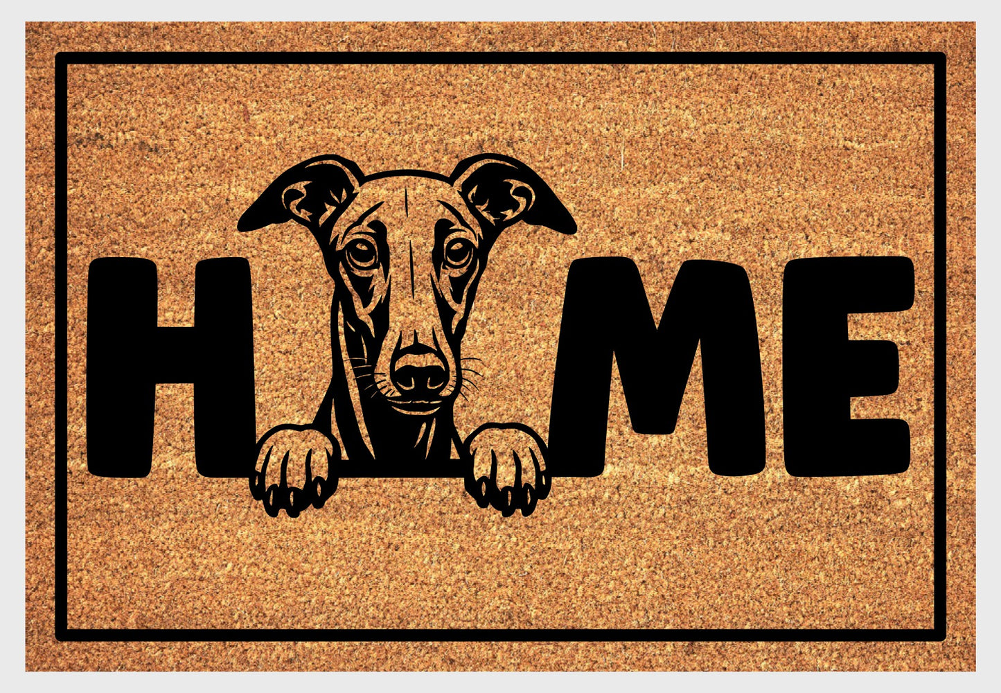 Galgo Doormat #1 - Galgo Welcome Mat - 3 Sizes Available