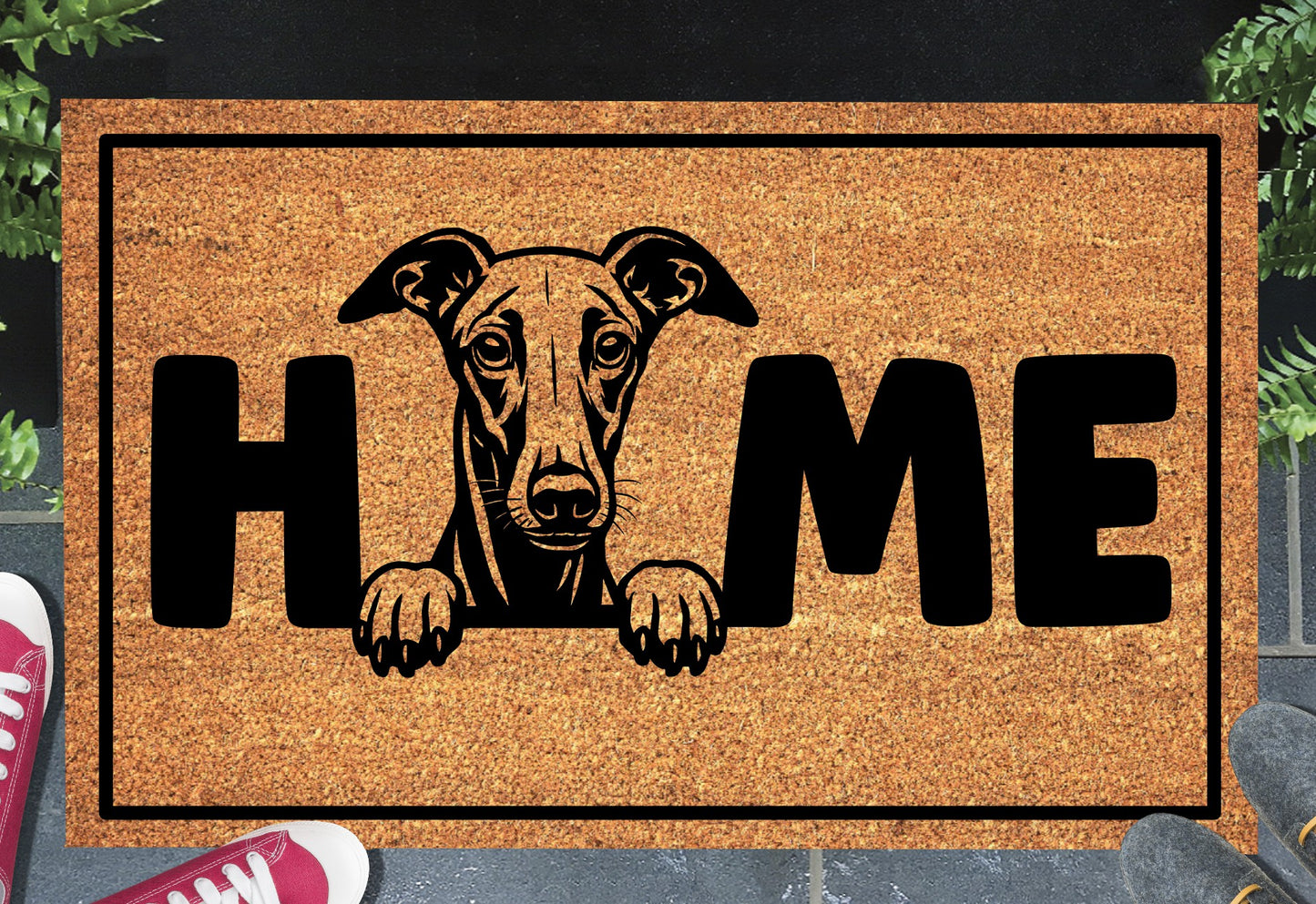 Galgo Doormat #1 - Galgo Welcome Mat - 3 Sizes Available