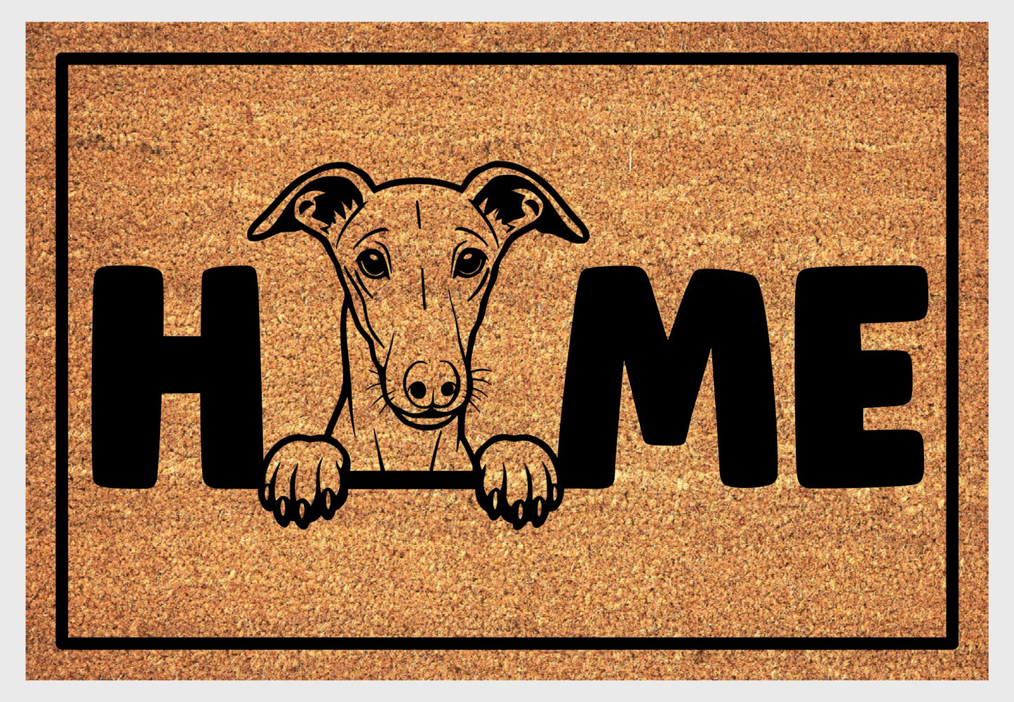 Galgo Doormat #2 - Galgo Welcome Mat - 3 Sizes Available