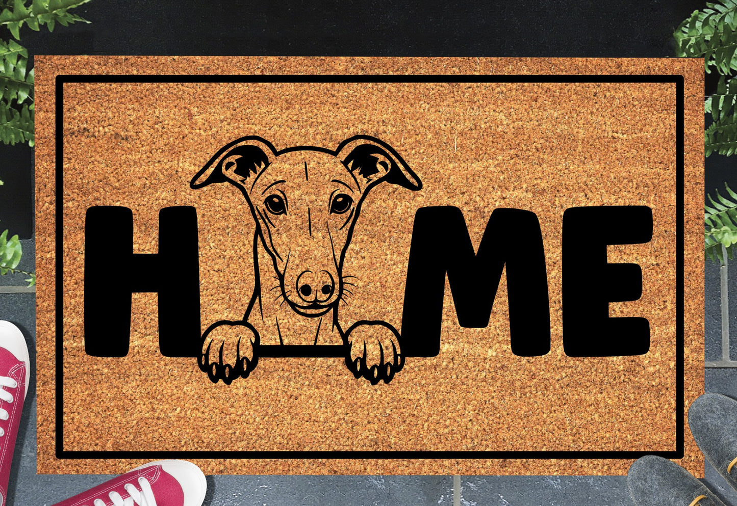 Galgo Doormat #2 - Galgo Welcome Mat - 3 Sizes Available
