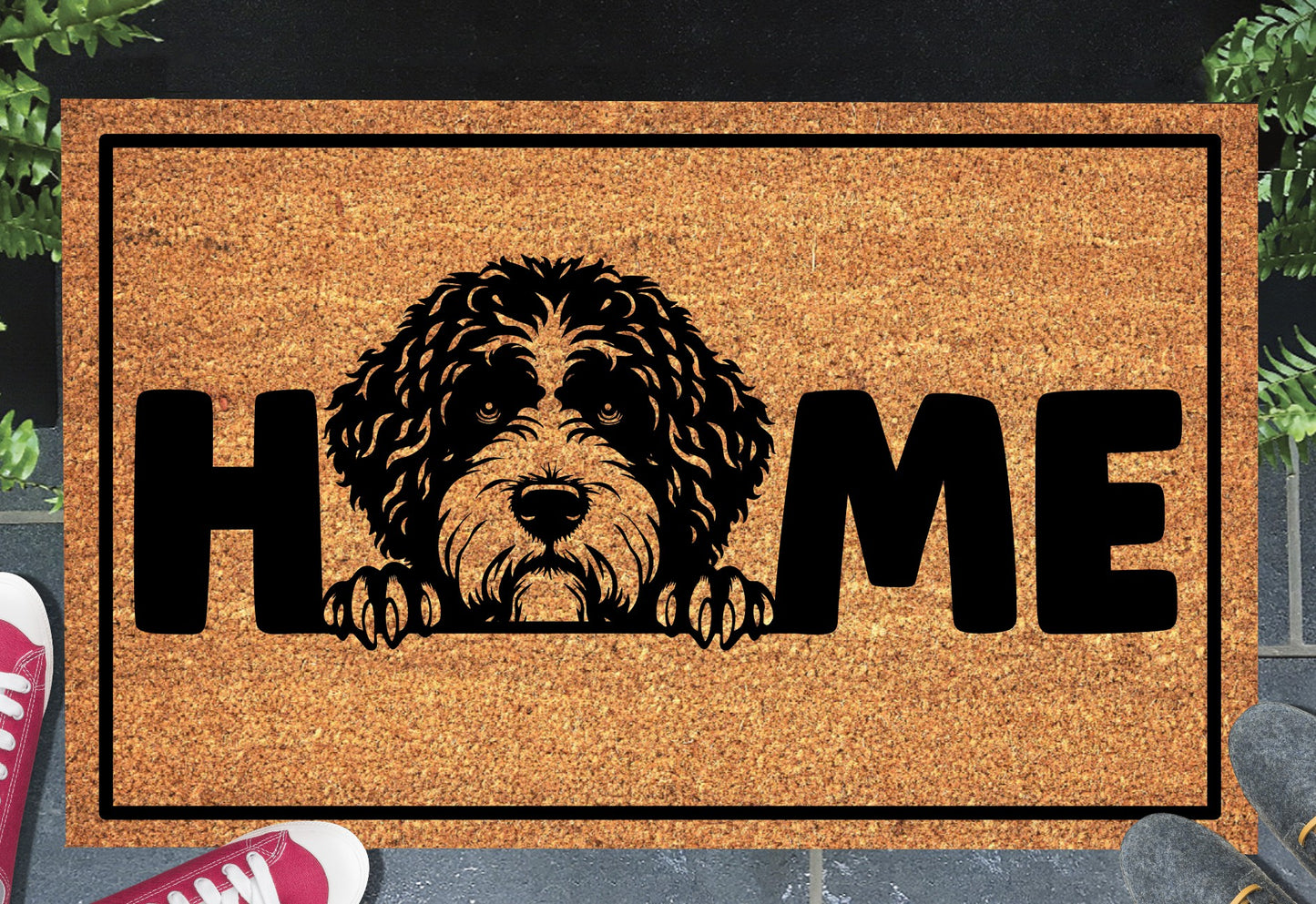 Portuguese Water Dog Doormat #2 - Portuguese Water Dog Welcome Mat - 3 Sizes Available