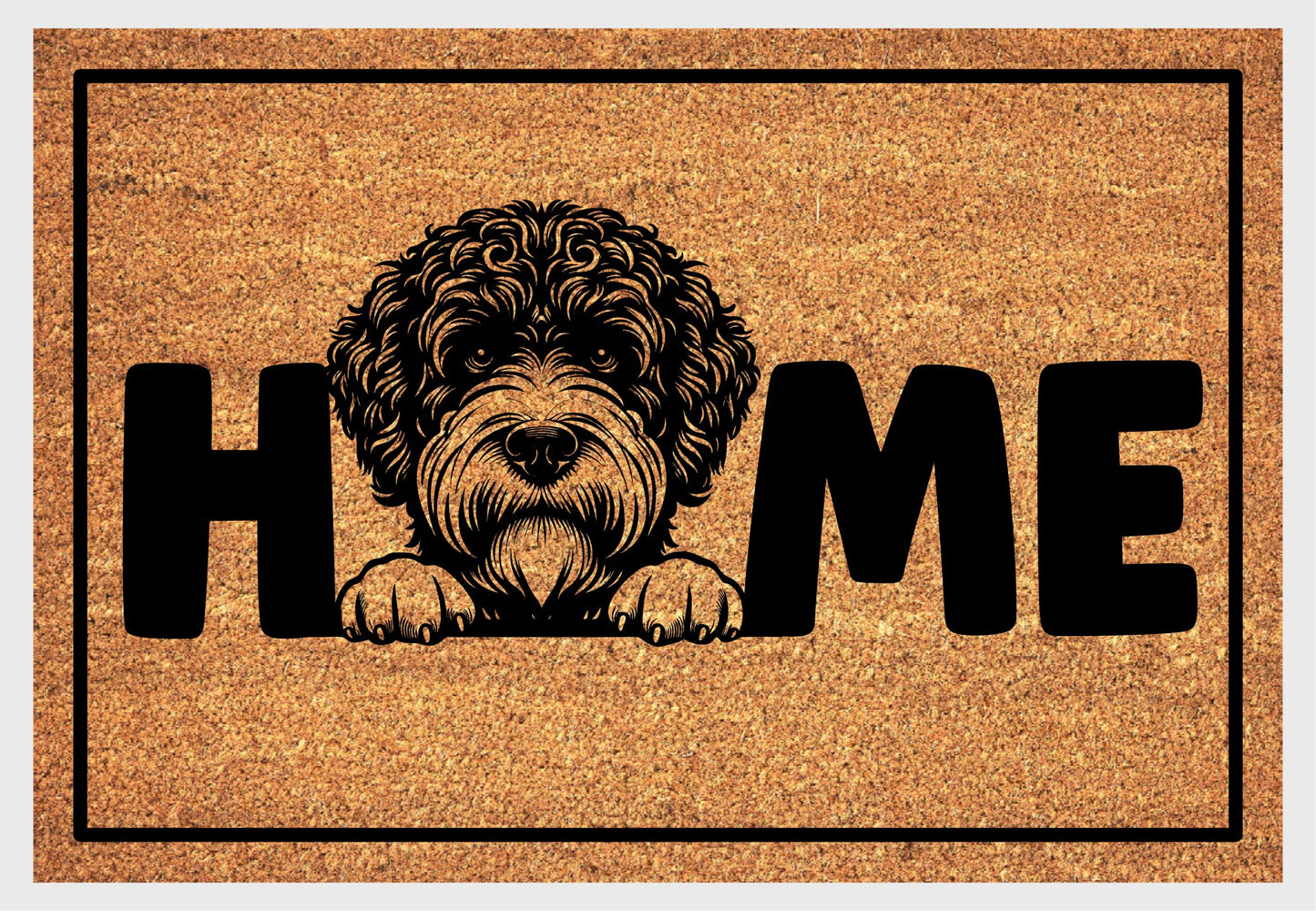 Portuguese Water Dog Doormat #3 - Portuguese Water Dog Welcome Mat - 3 Sizes Available