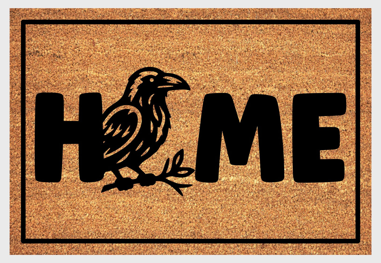 Raven Doormat #1 - Raven Welcome Mat - 3 Sizes Available