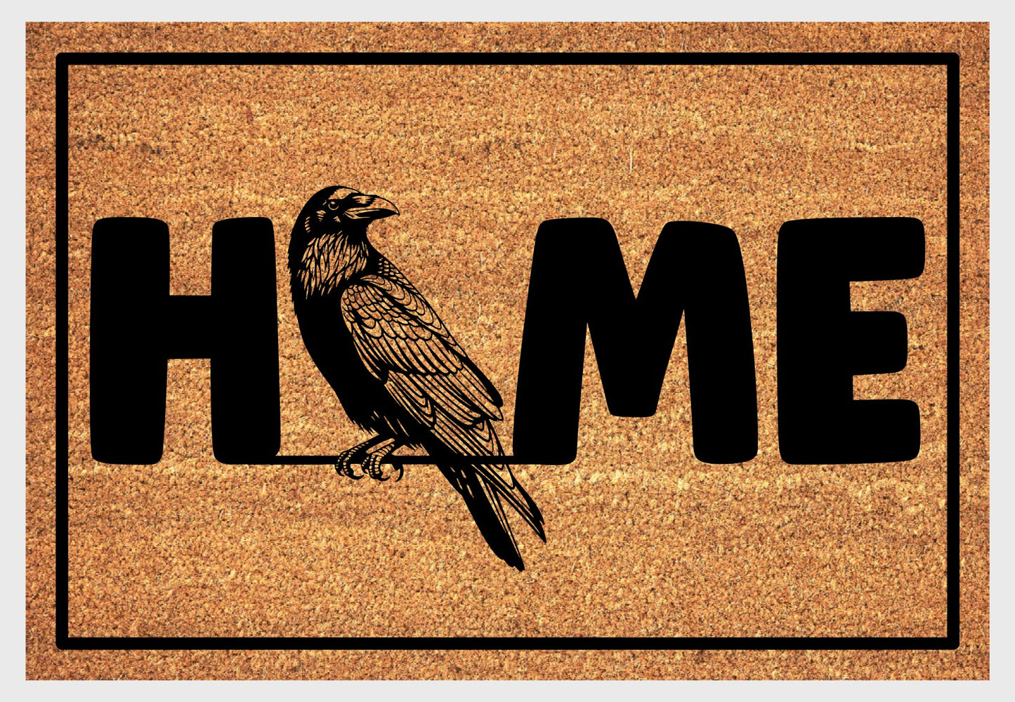 Raven Doormat #2 - Raven Welcome Mat - 3 Sizes Available