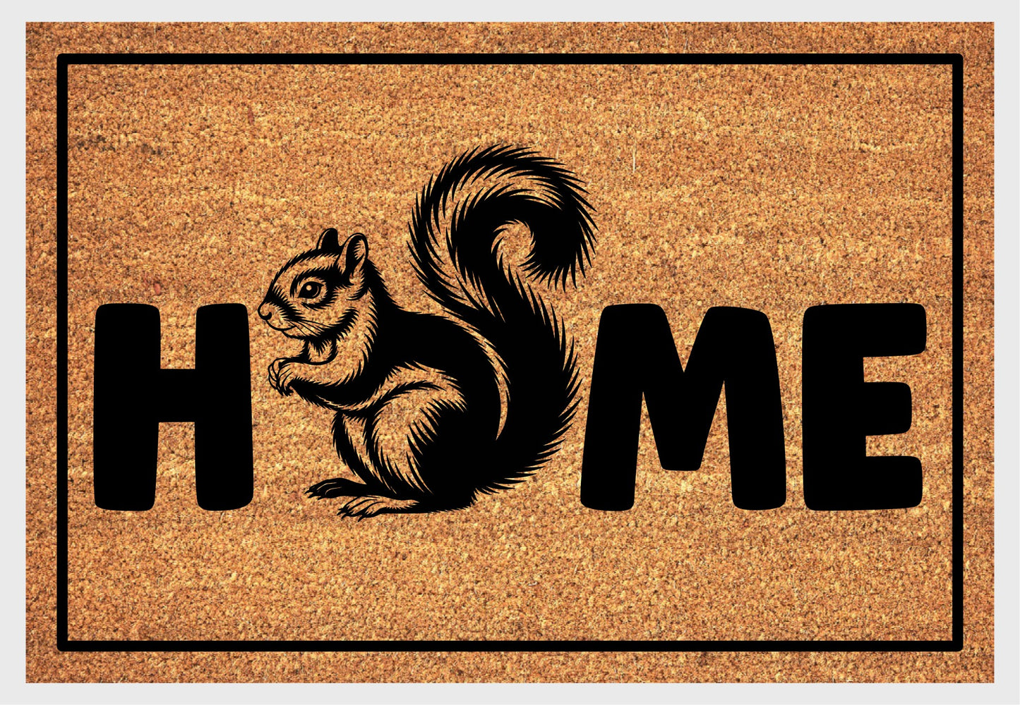 Squirrel Doormat #4 - Squirrel Welcome Mat - 3 Sizes Available