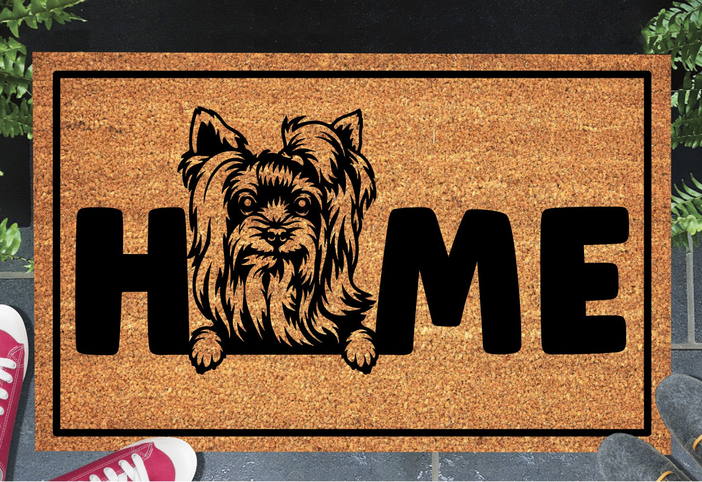 Yorkshire Terrier Doormat #1 - Yorkshire Terrier Welcome Mat - 3 Sizes Available