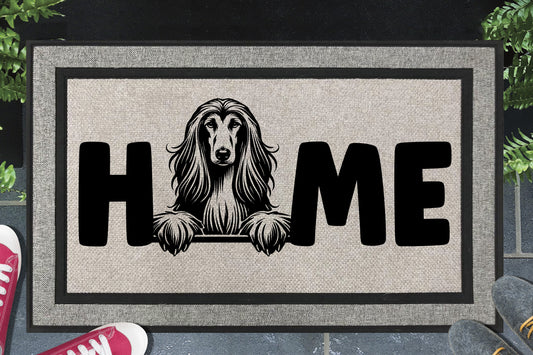 Afghan Hound Doormat #2 - All Weather - Afghan Hound Welcome Mat
