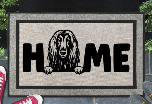Afghan Hound Doormat #3 - All Weather - Afghan Hound Welcome Mat