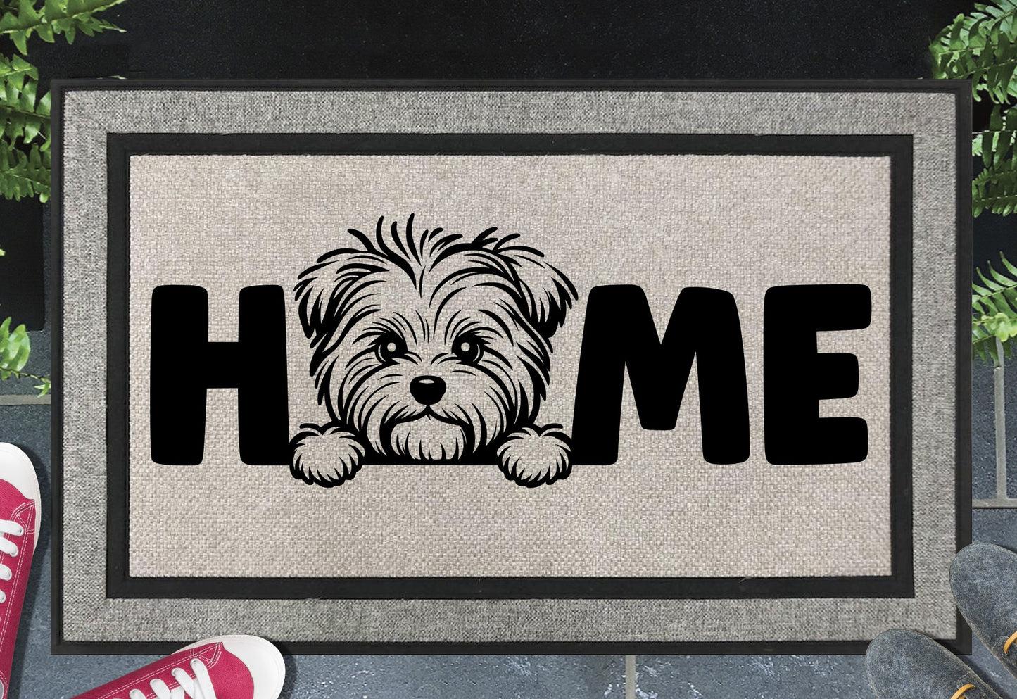 Biewer Terrier Doormat #3 - All Weather - Biewer Terrier Welcome Mat