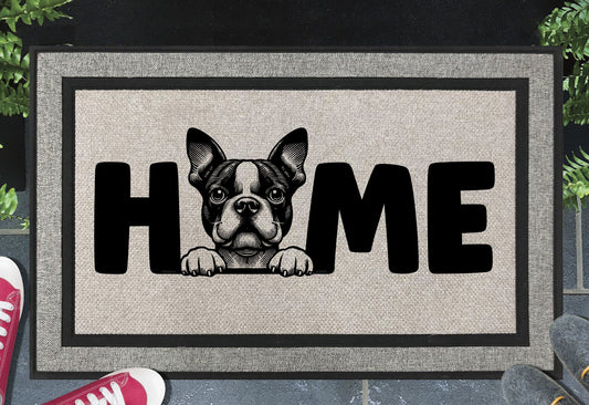 Boston Terrier Doormat #2 - All Weather - Boston Terrier Welcome Mat