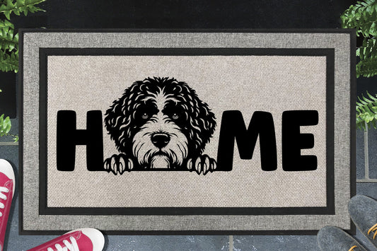 Portuguese Water Dog Doormat #2 - All Weather - Portuguese Water Dog Welcome Mat