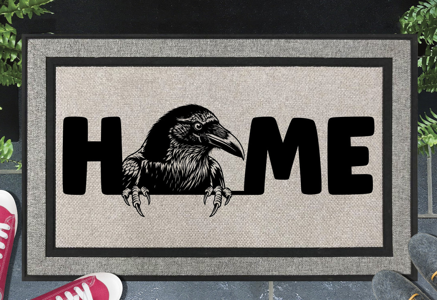 Raven Doormat #3 - All Weather - Raven Welcome Mat