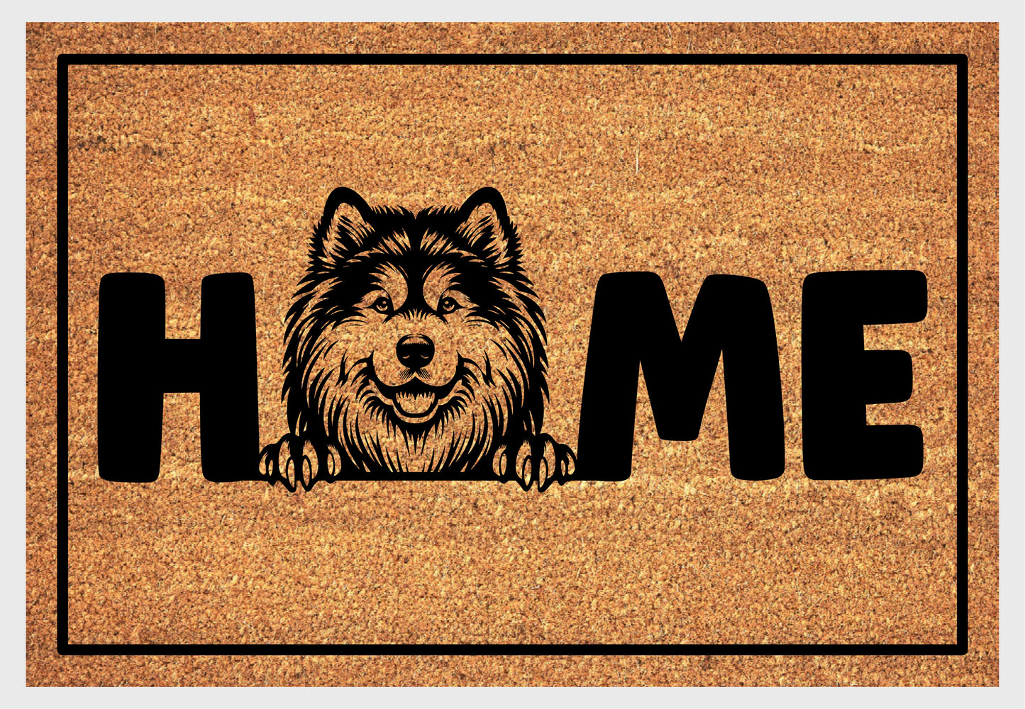 Alaskan Malamute doormat #1 with dog breed design