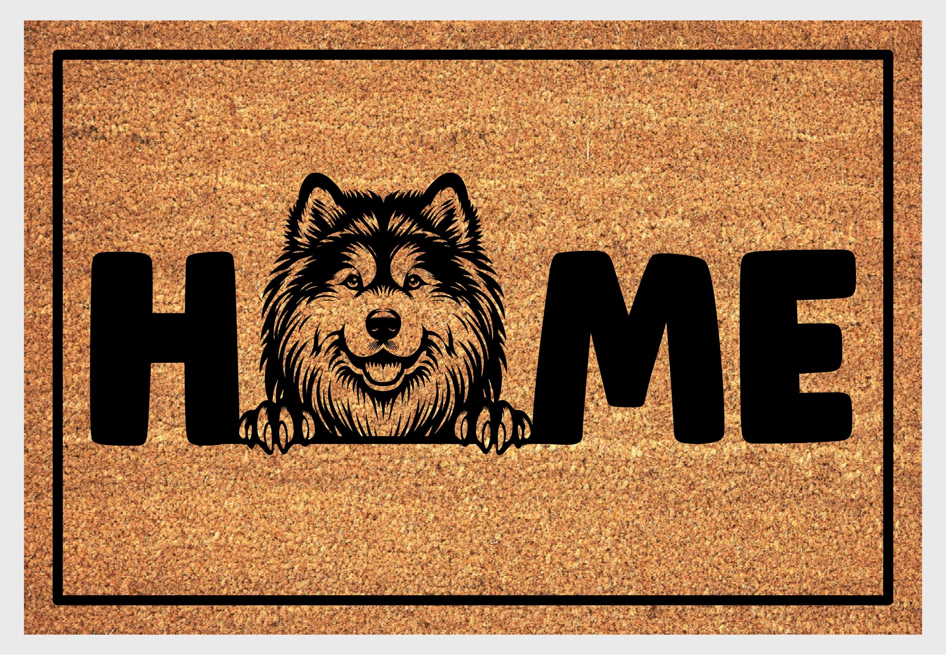 Alaskan Malamute doormat #1 with dog breed design