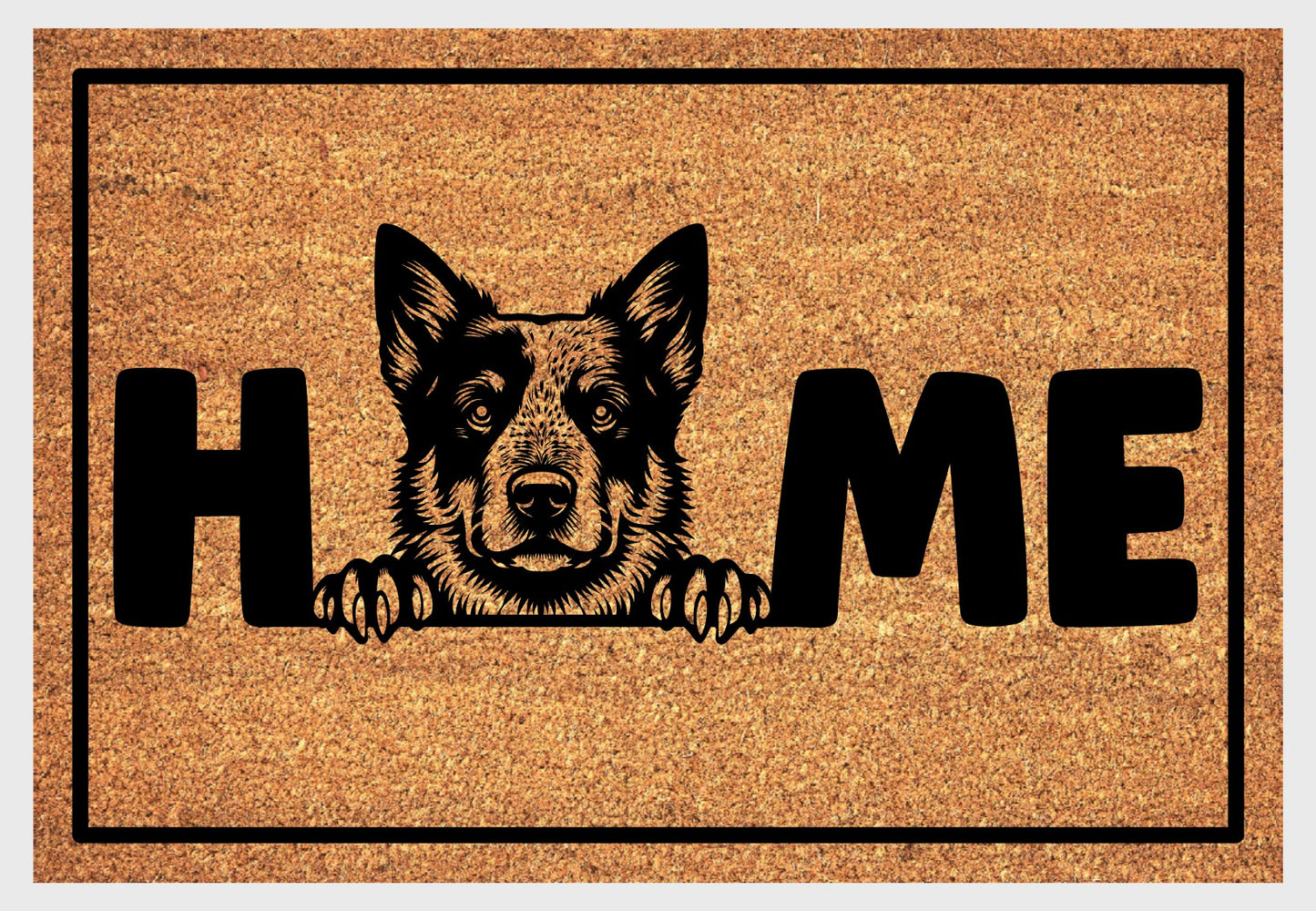 Australian Cattle Dog doormat #2 with dog breed design