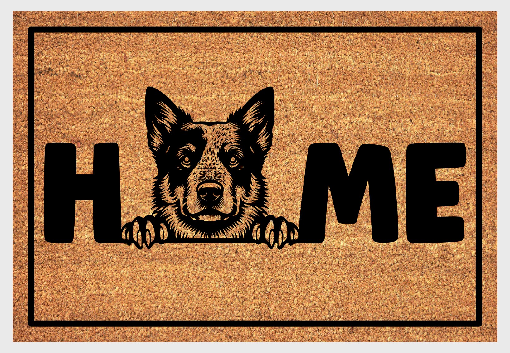 Australian Cattle Dog doormat #2 with dog breed design