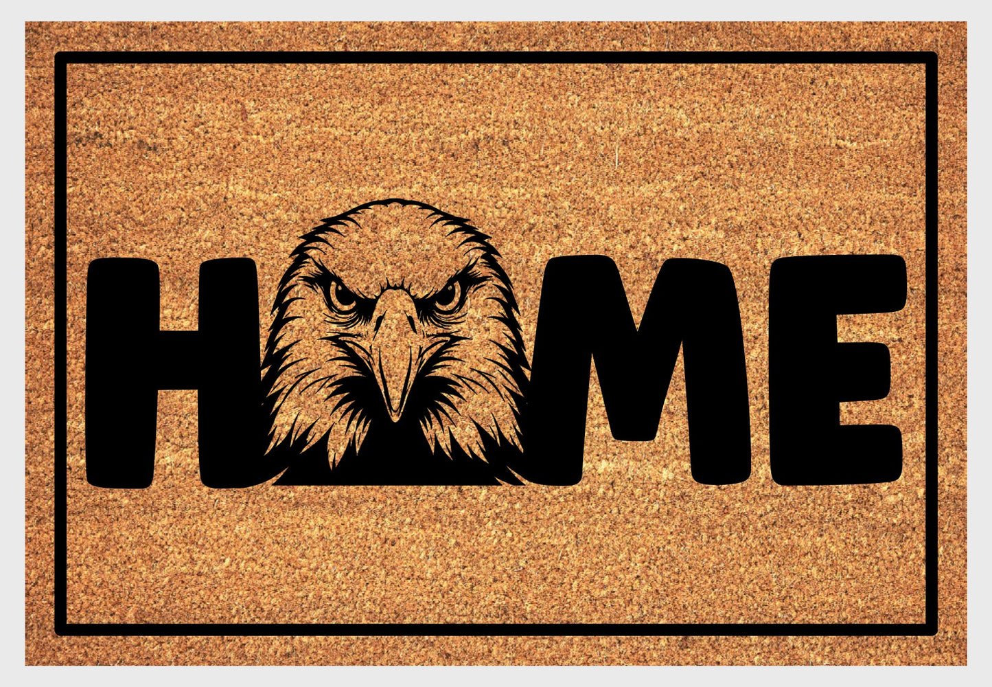 Bald eagle doormat #2 with patriotic USA design