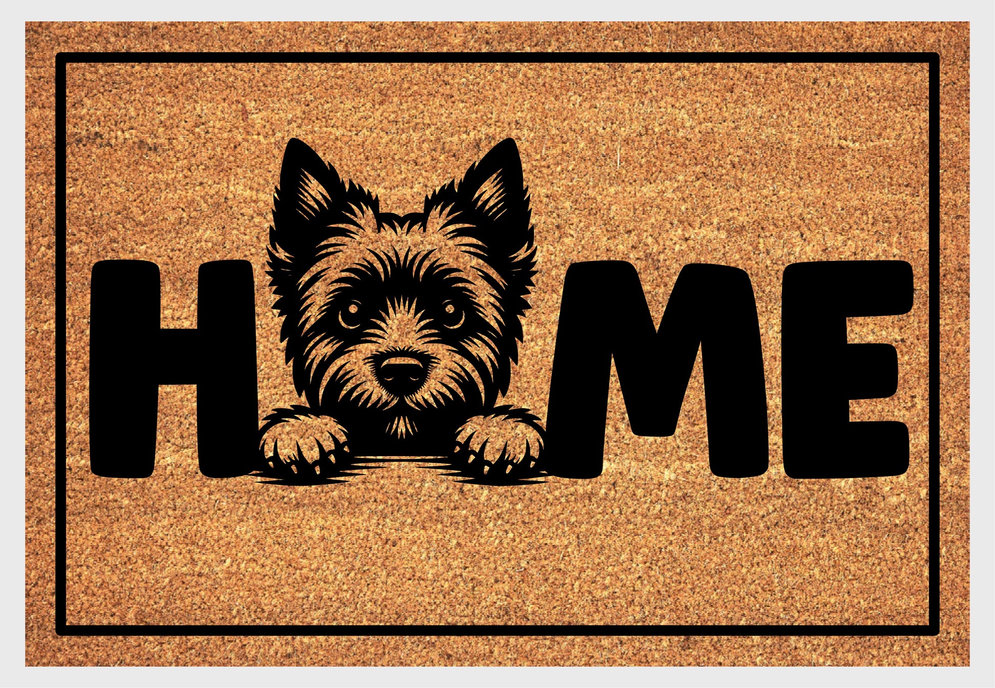 Cairn Terrier coir doormat #1 with dog breed design