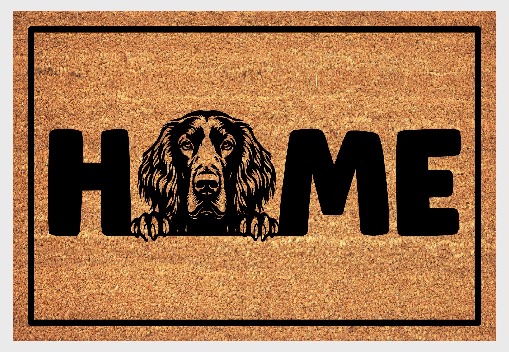 Irish Setter coir doormat #2 with dog breed design