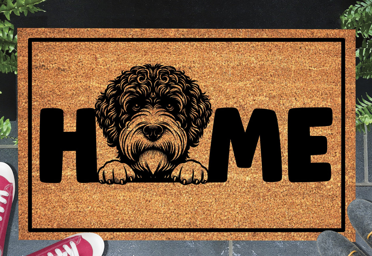 Portuguese Water Dog Doormat #3 - Portuguese Water Dog Welcome Mat - 3 Sizes Available