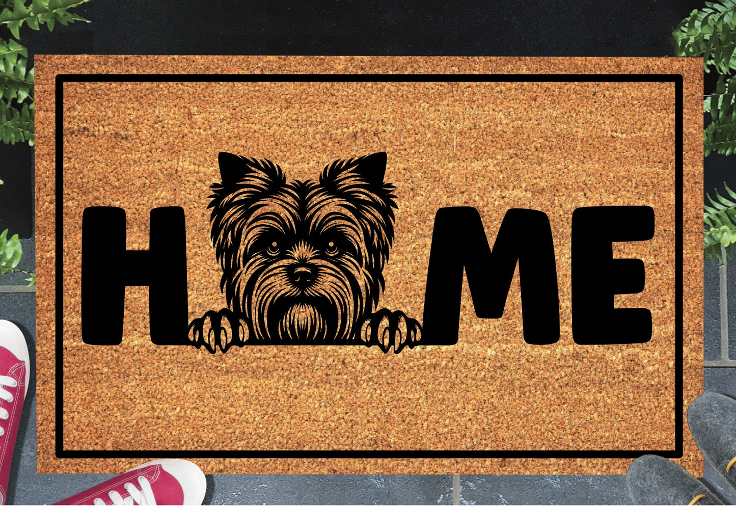 Yorkshire Terrier Doormat #2 - Yorkshire Terrier Welcome Mat - 3 Sizes Available