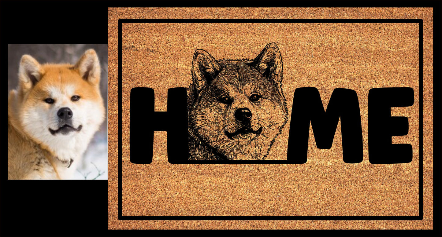 Custom Pet Doormat - Akita Welcome mat