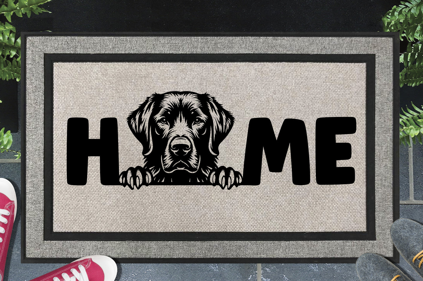 Chesapeake Bay Retriever all weather doormat - durable welcome mat with Chessie dog design - 18x30 size available