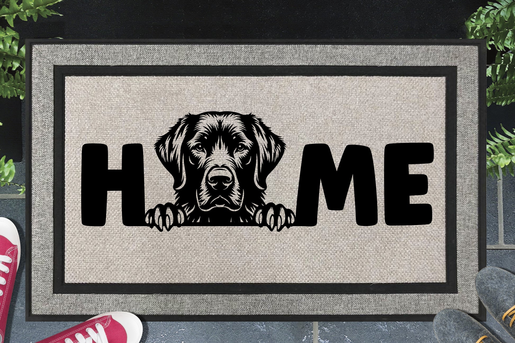 Chesapeake Bay Retriever all weather doormat - durable welcome mat with Chessie dog design - 18x30 size available