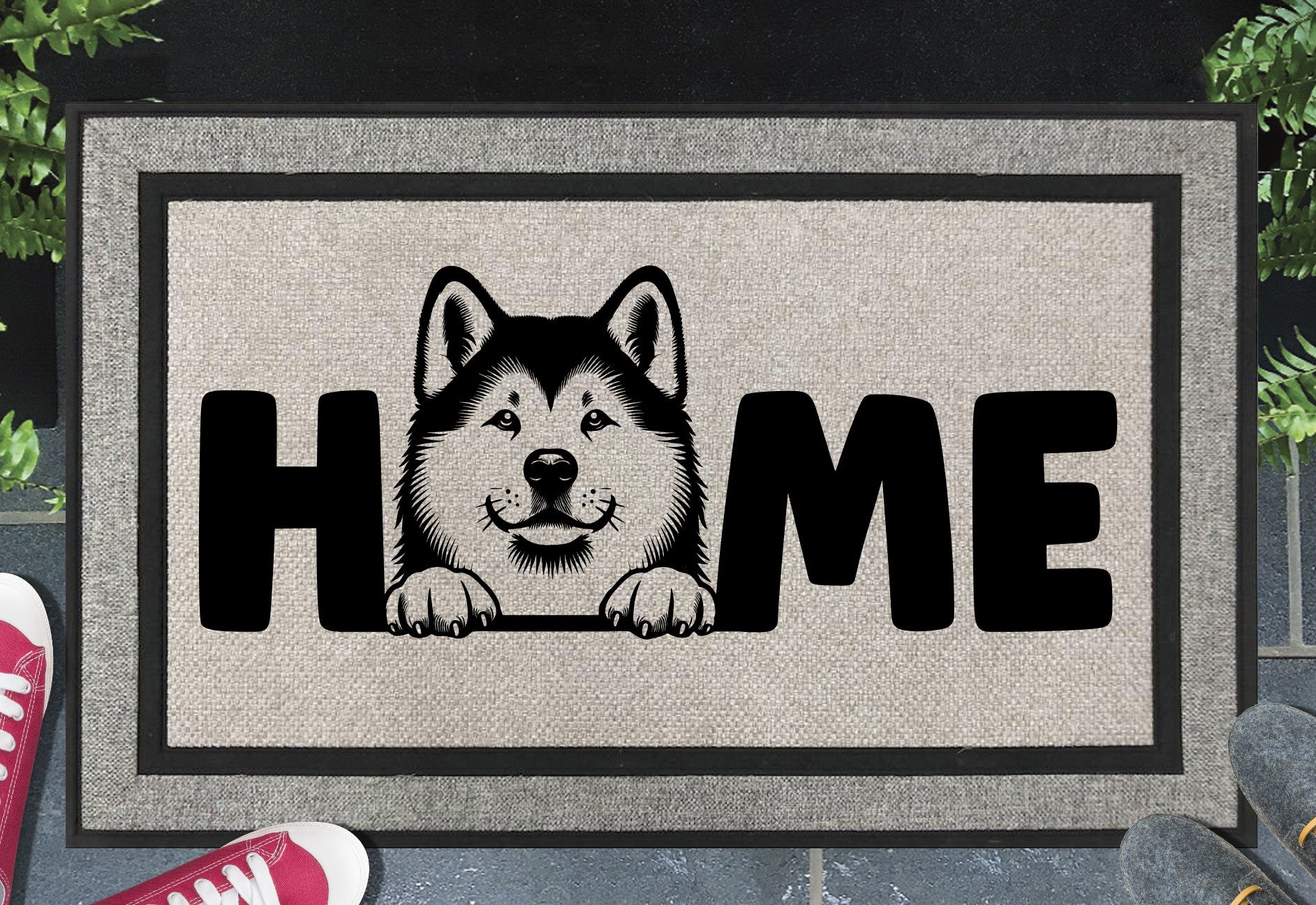 Akita Doormat #5 All Weather Welcome Mat