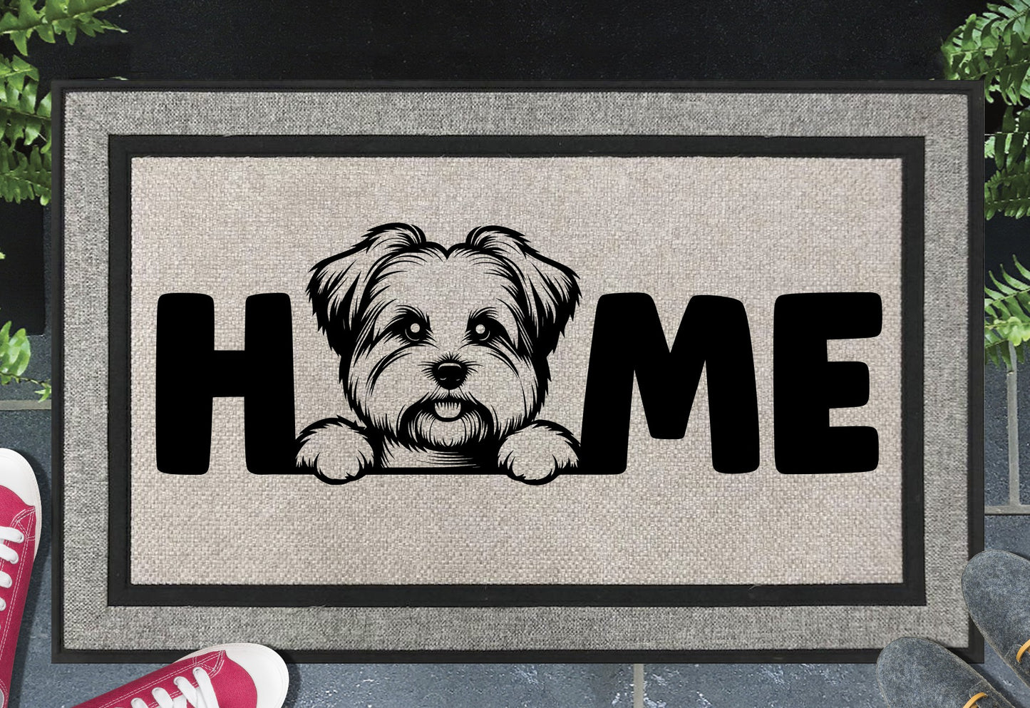 Biewer Terrier Doormat #2 - All Weather - Biewer Terrier Welcome Mat