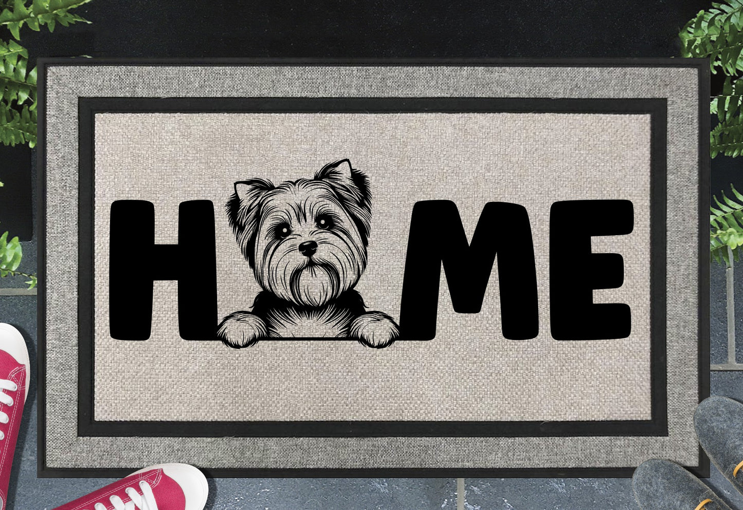 Biewer Terrier Doormat #5 - All Weather - Biewer Terrier Welcome Mat