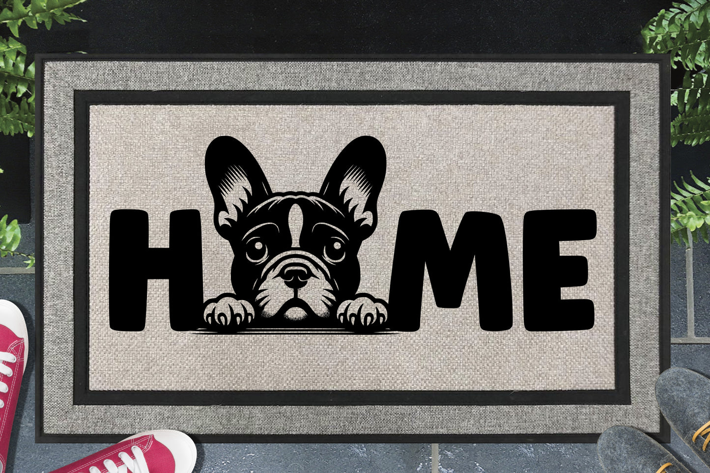 French Bulldog Doormat #1 - All Weather - French Bulldog Welcome Mat