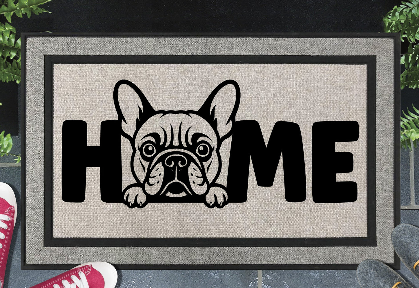 French Bulldog Doormat #9 - All Weather - French Bulldog Welcome Mat