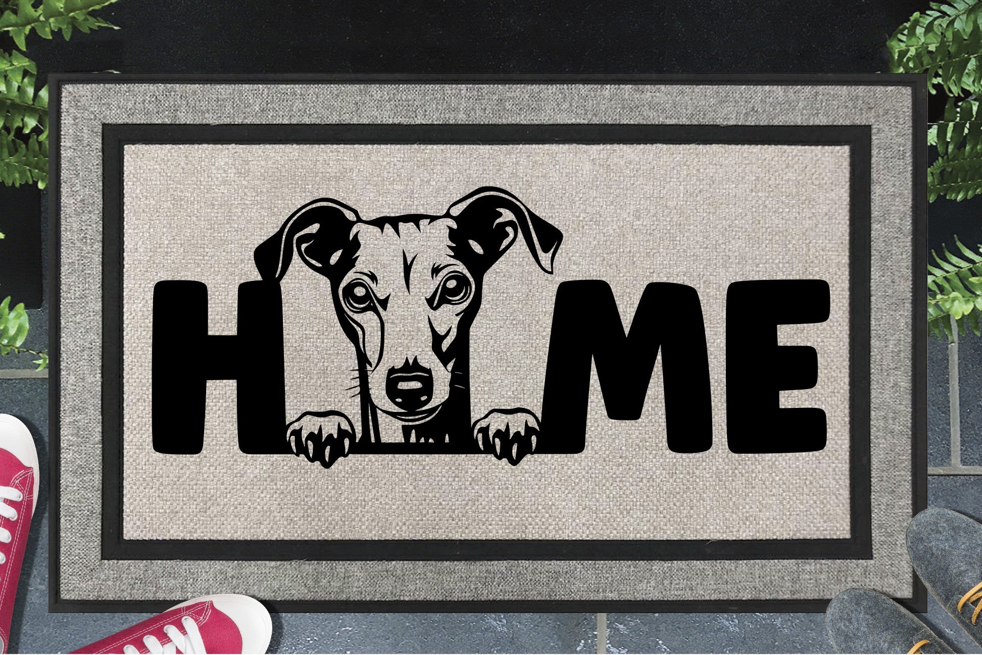 Italian Greyhound Doormat #4 - All Weather Mat