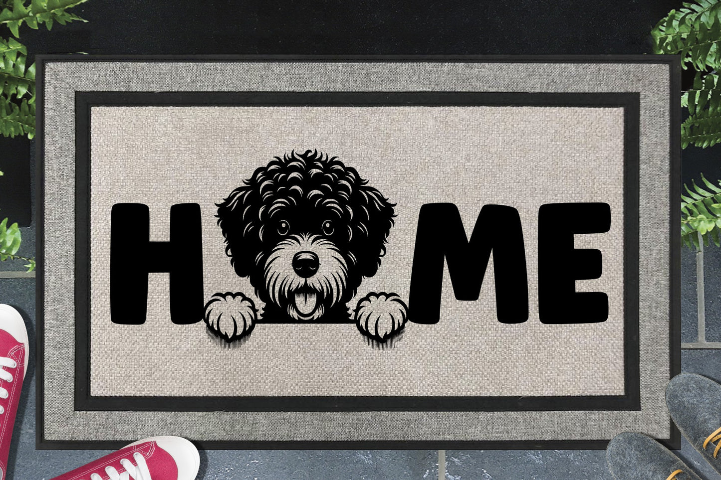 Portuguese Water Dog Doormat #1 - All Weather - Portuguese Water Dog Welcome Mat