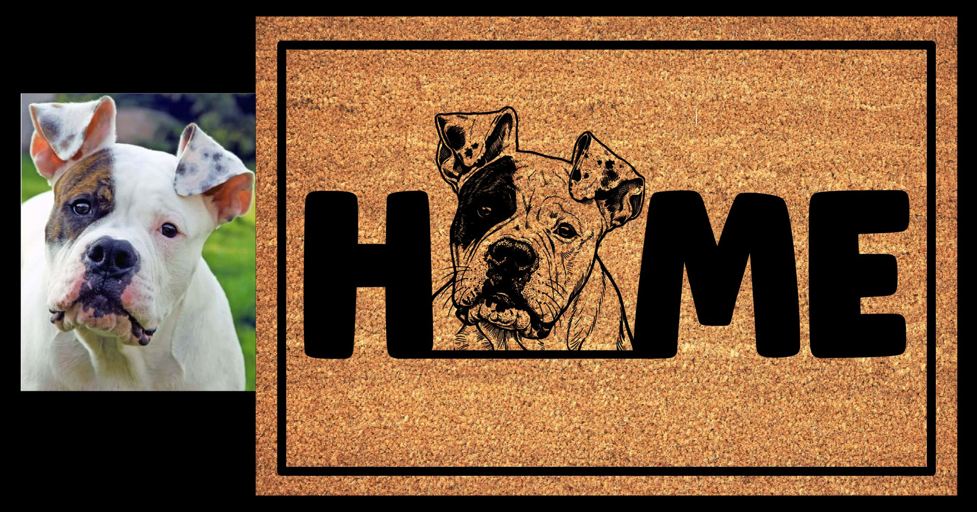 Dog Photo Doormat - Bulldog Doormat