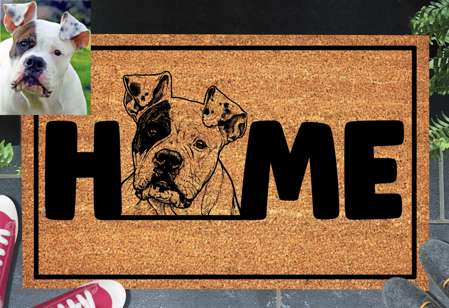Pet Photo Doormat - Bulldog Doormat