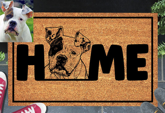 Pet Photo Doormat - Bulldog Doormat