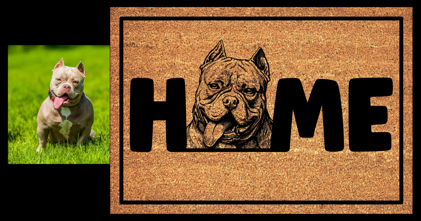 Custom dog doormat - dog photo doormat