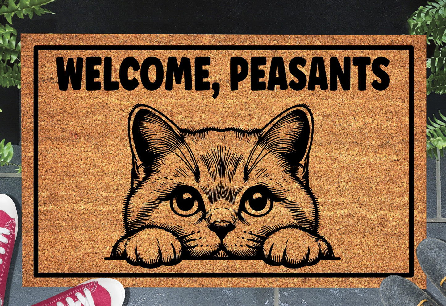 British Shorthair Cat Welcome, Peasants Doormat #4 Welcome Mat