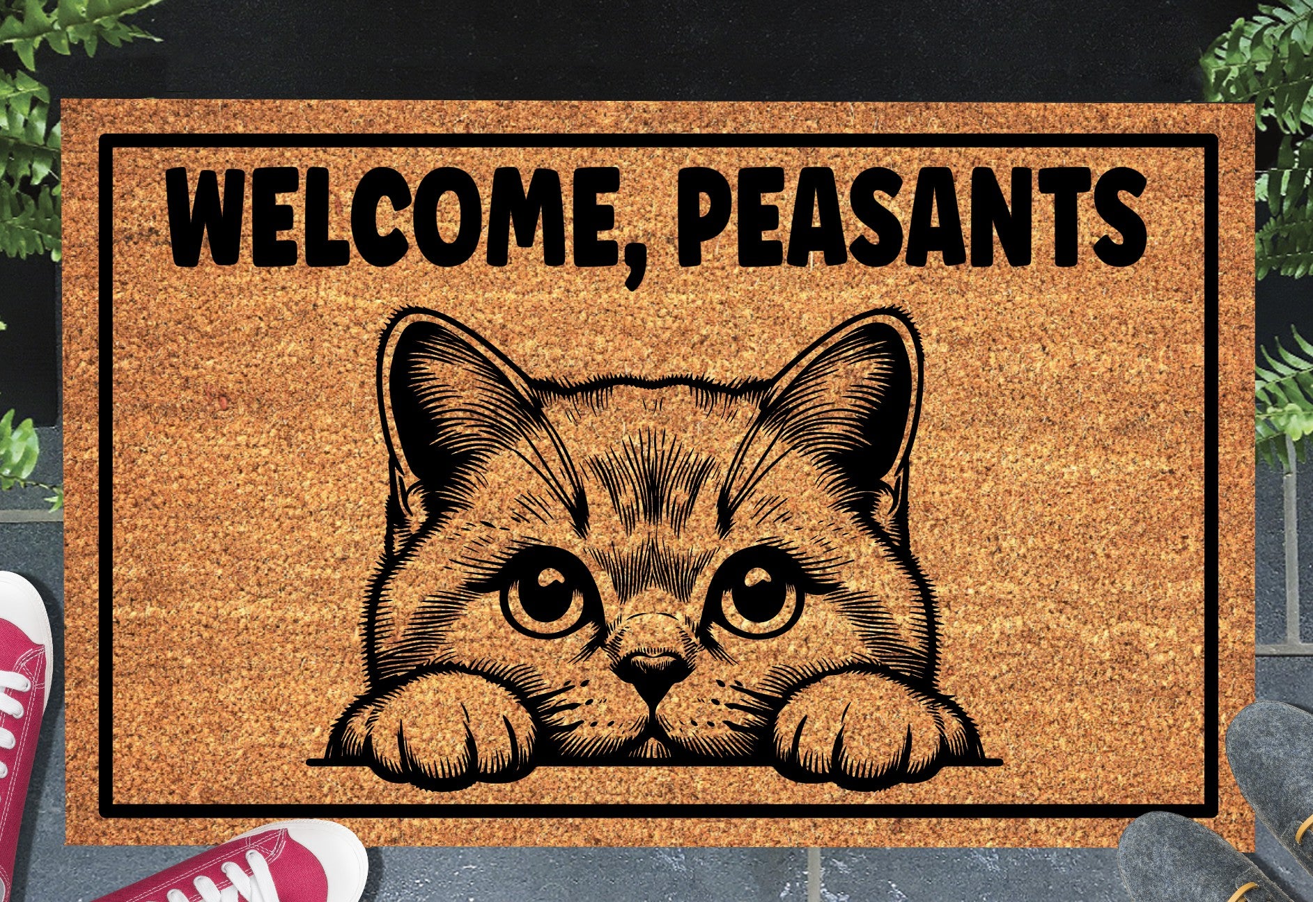 British Shorthair Cat Welcome, Peasants Doormat #4 Welcome Mat