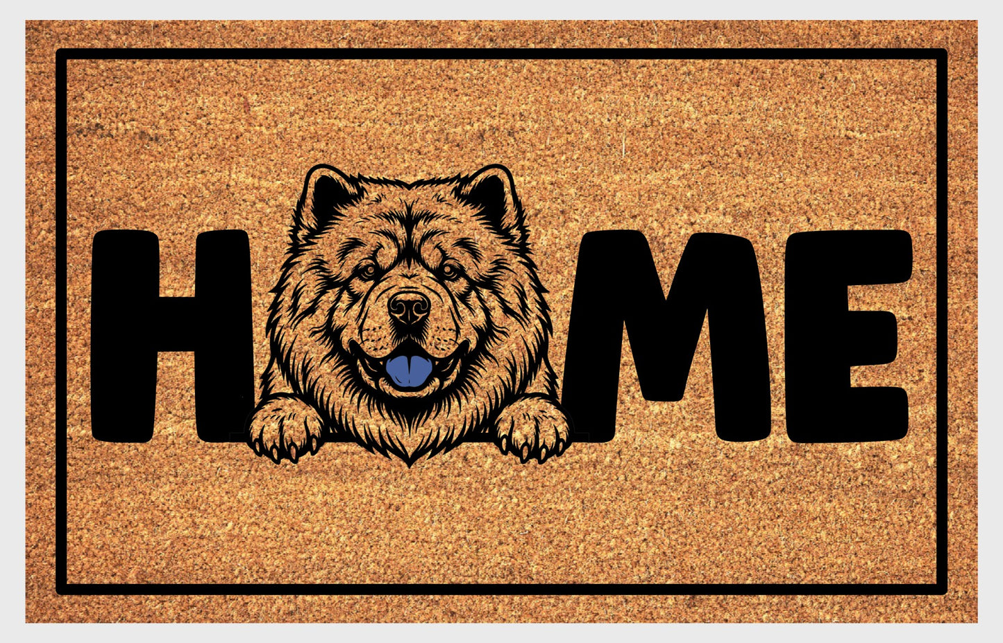 Chow Chow doormat close-up texture detail