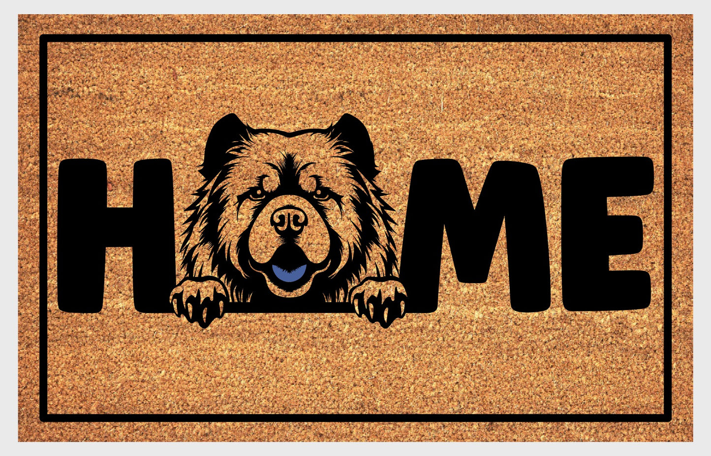 Chow Chow doormat close-up texture detail