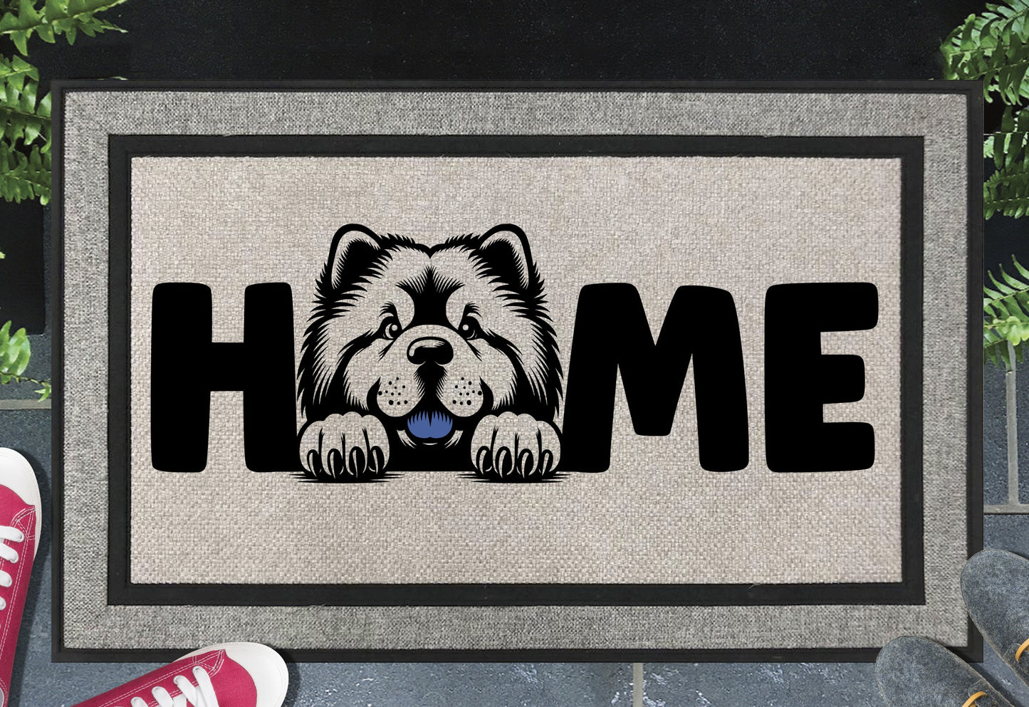 Chow Chow Doormat #3 | All Weather Chow Chow Welcome Mat