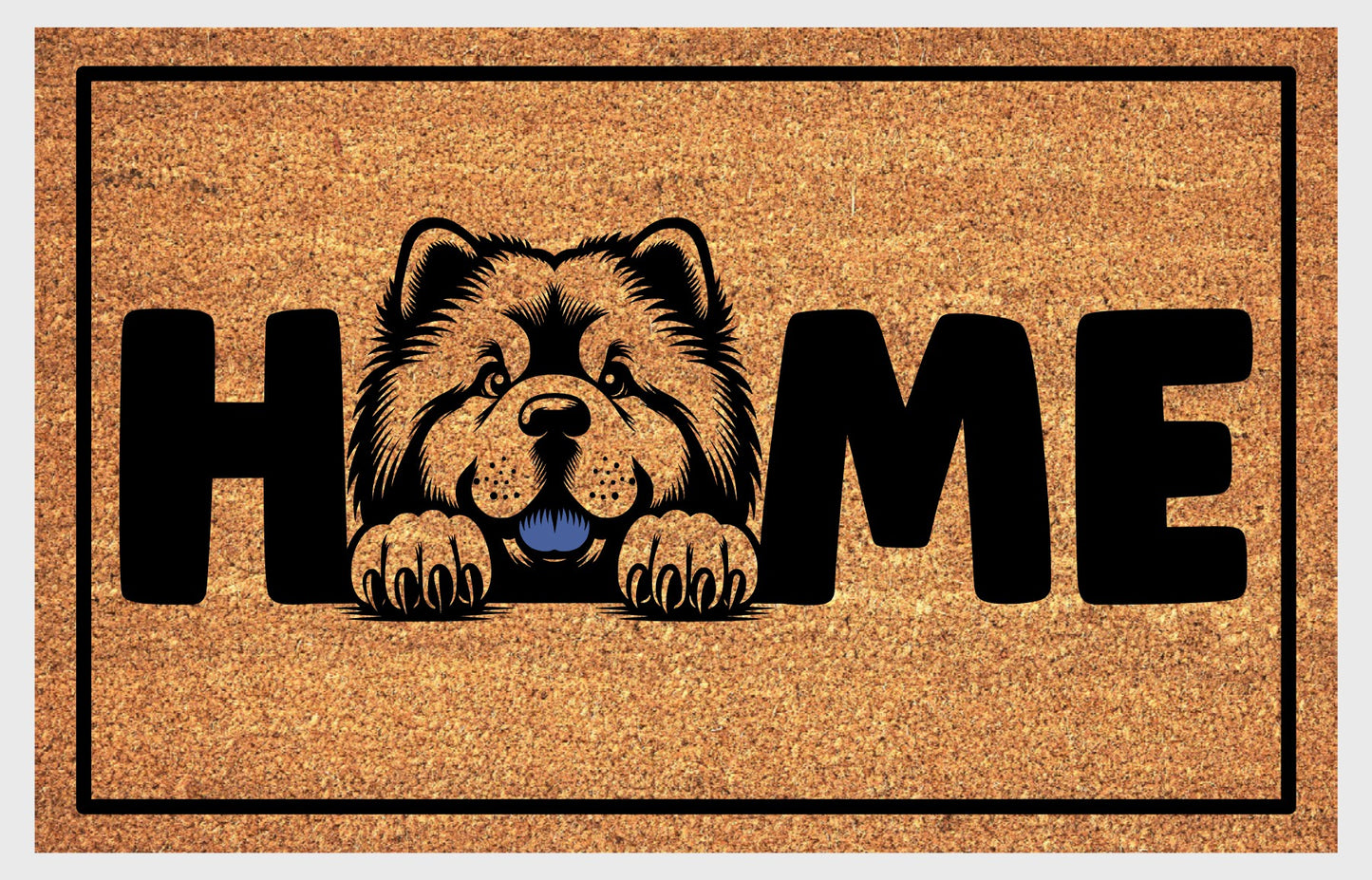 Chow Chow doormat close-up texture detail